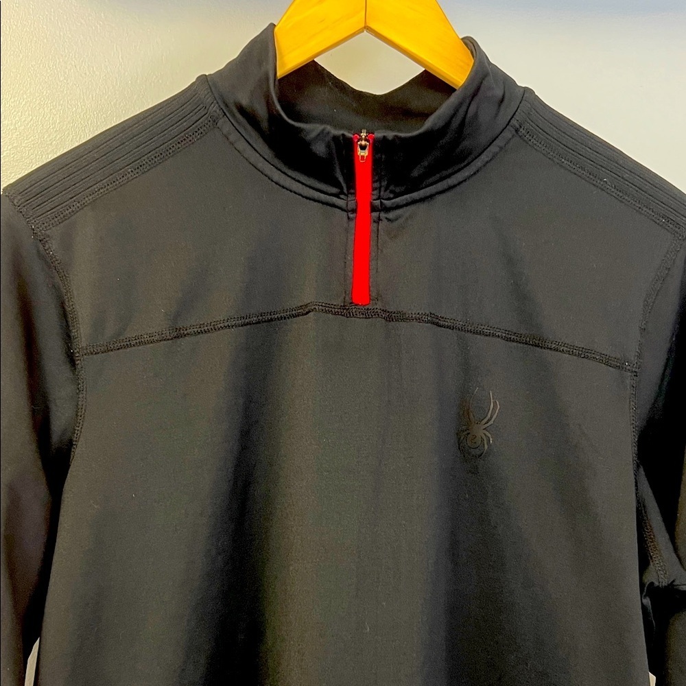Spyder Black Pullover 1/4 Zip Men’s Sz S